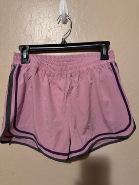 Women’s Lavender Athletic Shorts with Contrast Trim